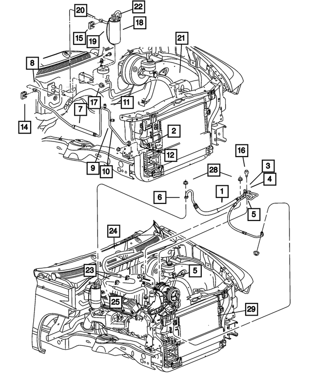 5072775AA - Air Conditioning &amp; Heater: Seal for Mopar Image