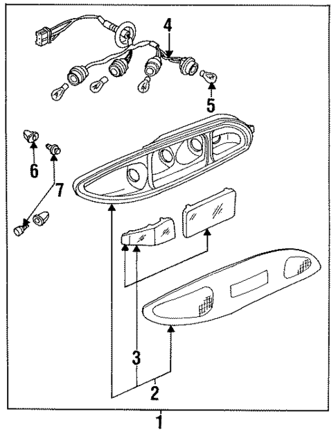 Combination Lamps for 1994 Mazda MX-6 #0
