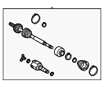 4342002B12 - Front Drive Axle: Axle Assembly for Toyota: Corolla, Matrix Image