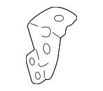 6M103941K - : Shield Bracket for Audi: A6 allroad, A6 Quattro, A7 Sportback, A8 Quattro, RS5, RS5 Sportback, S4, S5, S5 Sportback, S6, S7 Sportback, SQ5, SQ5 Sportback Image