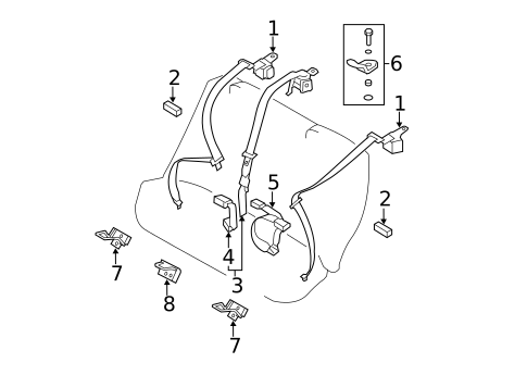 Seat Belt for 2012 Kia Optima #0
