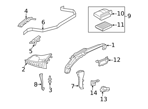 Brackets, Flanges & Hangers for 2022 Mercedes-Benz E 350 #0