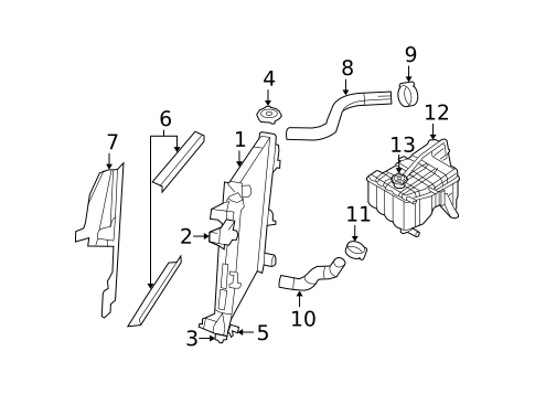 Radiator & Components for 2008 Jeep Grand Cherokee #0