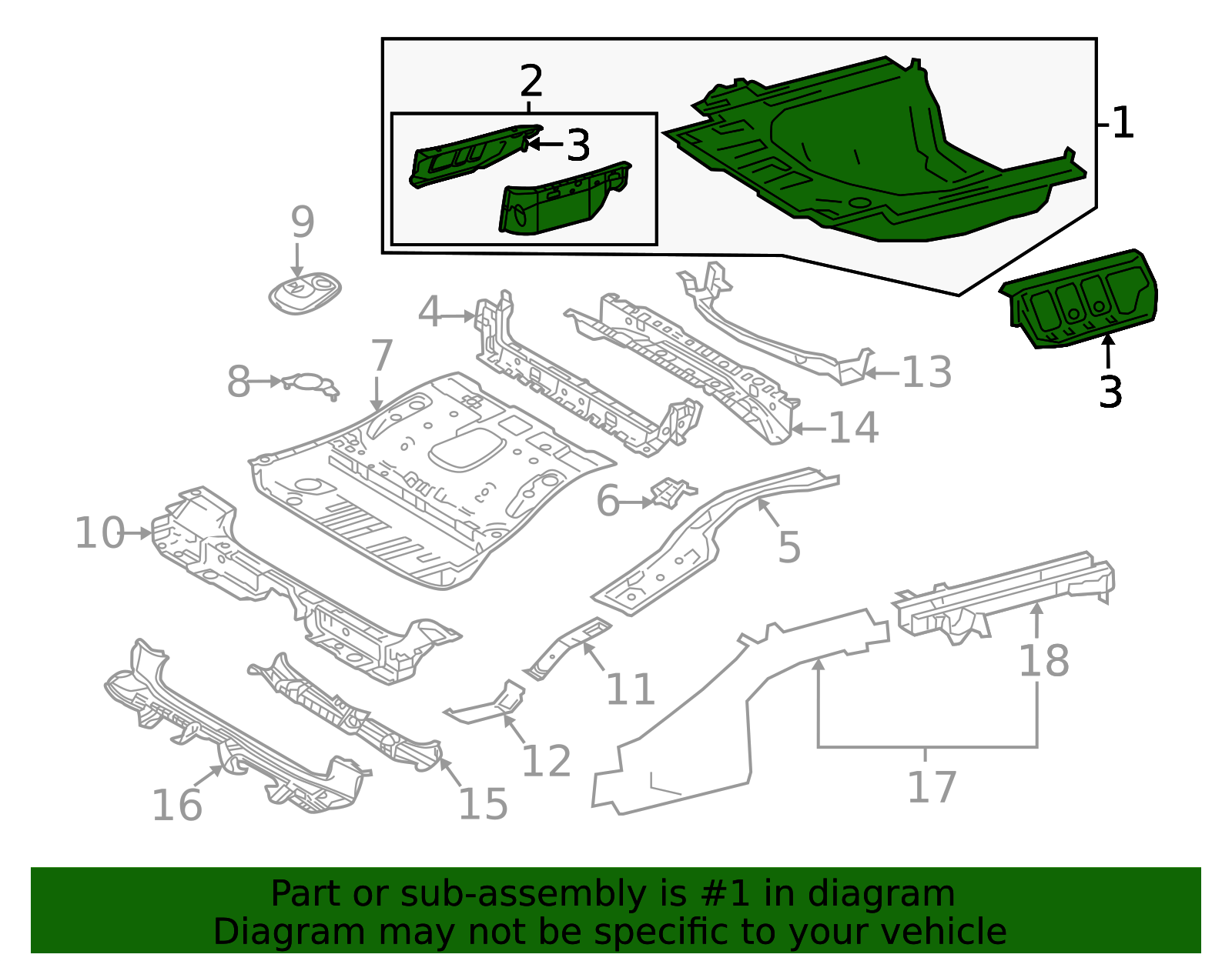 2025 Toyota Camry Floor Pan 58211-06370 | Toyota Parts Center
