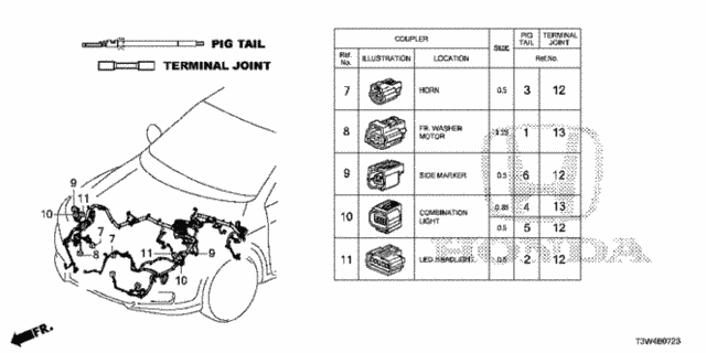 Electrical Connectors (FR.) (4) for 2017 Honda Accord #0