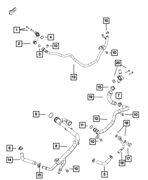 Water Pump and Related Parts for 2016 Ram 1500 #0