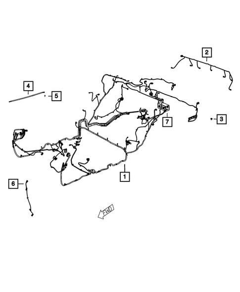 Wiring-Body and Accessories for 2014 Dodge Challenger #0