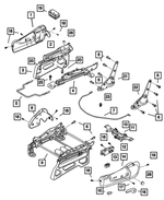 UZ50WL5AA - Interior Trim: Seat Adjuster Shield, Passenger, Manual for Jeep: Liberty Image