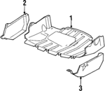 1HM825235D - Exhaust: Shield for Volkswagen: Golf, Jetta Image