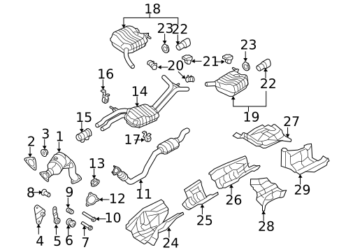Exhaust Components for 2014 Audi S4 #0