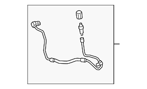 8W1816720G - HVAC: Rear AC Line for Audi Image