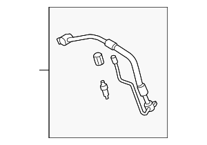 8W1820740F - HVAC: A/C Refrigerant Suction Hose for Audi Image