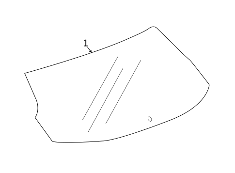 Glass - Lift Gate for 2018 Buick Regal TourX #0