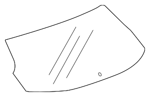 39186250 - : Part# 39186250 F Window for Buick: Regal TourX Image