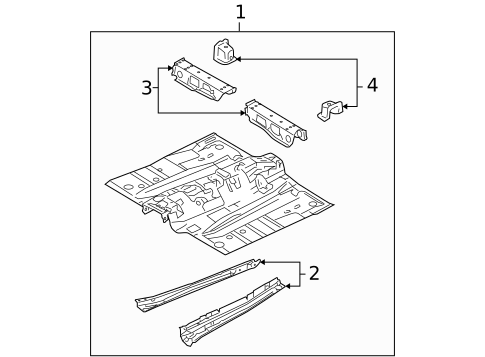 Floor & Rails for 2004 Mazda 3 #0