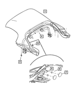 5030030AB - Body Sheet Metal Except Doors: Roof Panel for Mopar Image