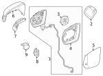 2968111200 - Body: Frame for Mercedes-Benz Image