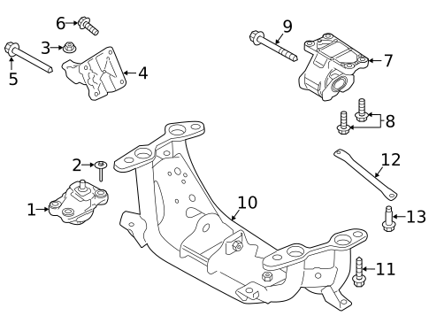 Engine & Trans Mounting for 2021 Land Rover Range Rover Sport #0
