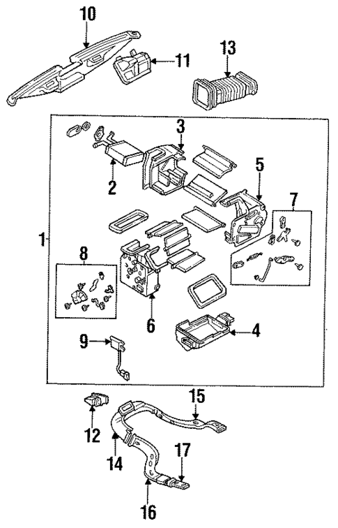 Front Heater Unit for 1989 Mazda MPV #0
