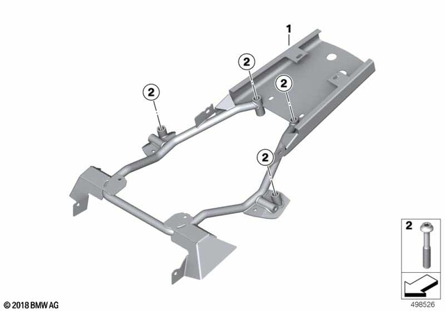 7129907824 - Frame and Mounting Parts: Isa Screw - M8X55-8.8-ZNNIV for BMW-Motorrad Image