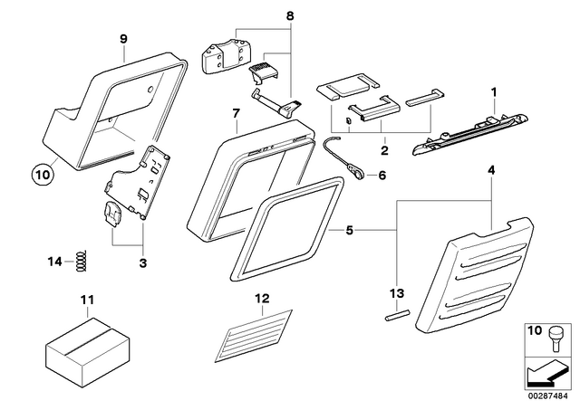 71607682774 - : Lock Strip                for BMW-Motorrad Image