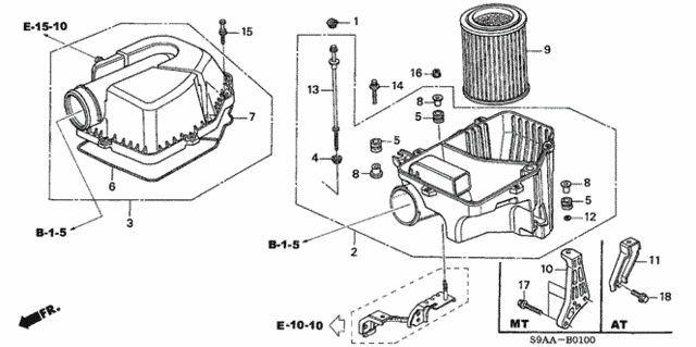 Air Cleaner for 2006 Honda CR-V #0