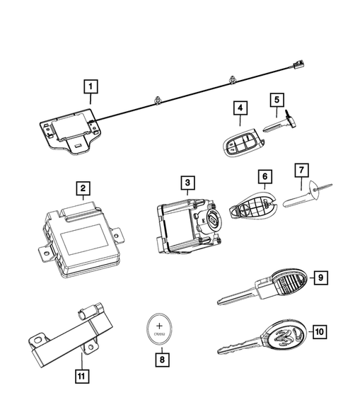 Keys, Modules and Engine Controllers for 2013 Ram 1500 #0