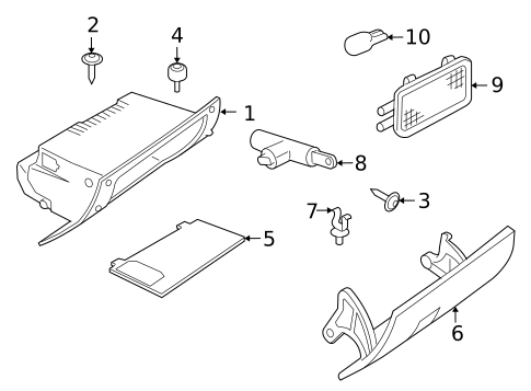 Glove Box for 2008 Saturn Astra #0