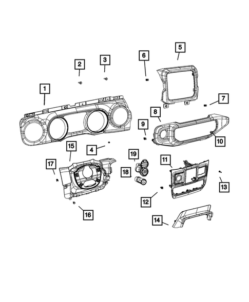 Instrument Panel for 2018 Jeep Wrangler #3