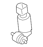 6R0955681 - Body: Washer Pump for Audi: A3, A3 Quattro, A3 Sportback e-tron, A4, A4 allroad, A4 Quattro, A5 Quattro, A5 Sportback, A6, A6 allroad, A6 Quattro, A7 Quattro, A7 Sportback, A8 Quattro, e-tron Quattro, e-tron S, e-tron S Sportback, e-tron Sportback, Q3, Q3 Quattro, Q4 e-tron, Q4 e-tron Sportback, Q5, Q5 PHEV, Q5 Sportback, Q7, Q8, Q8 e-tron, Q8 e-tron Sportback, RS Q8, RS3, RS5, RS5 Sportback, RS6 Avant, RS7, RS7 Sportback, S3, S4, S5, S5 Sportback, S6, S7, S7 Sportback, S8, SQ5, SQ5 Sportback, SQ7, SQ8, SQ8 e-tron, SQ8 e-tron Sportback, TT Quattro, TTS Quattro Image