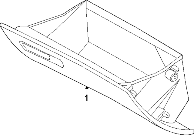 84510L1AD0YTH - : Glove Box Assembly for Hyundai Image
