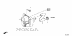 91402SDC000 - Engine: CLIP, TUBE (B12) for Honda Image