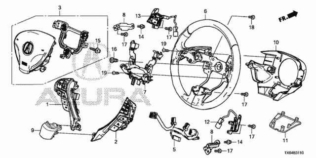 Steering Wheel for 2016 Acura ILX #0