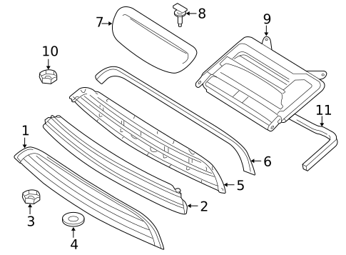 Grille & Components for 2005 Mini Cooper #0