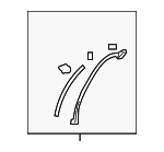 758740R010 - Body: Inner Molding for Toyota: RAV4, RAV4 Prime Image