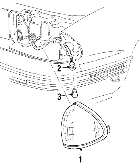 Corner Lamps for 1997 Oldsmobile Regency #0
