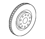 5Q0615301G - Brakes: Rotor for Volkswagen: Arteon, CC, Golf R, GTI, Jetta, Tiguan Image