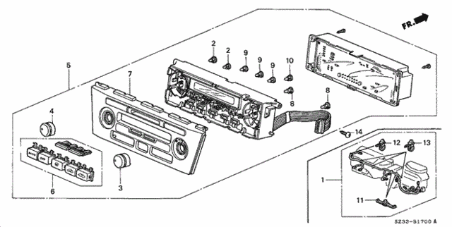 Heater Control ('96-'98) for 1998 Acura RL #0
