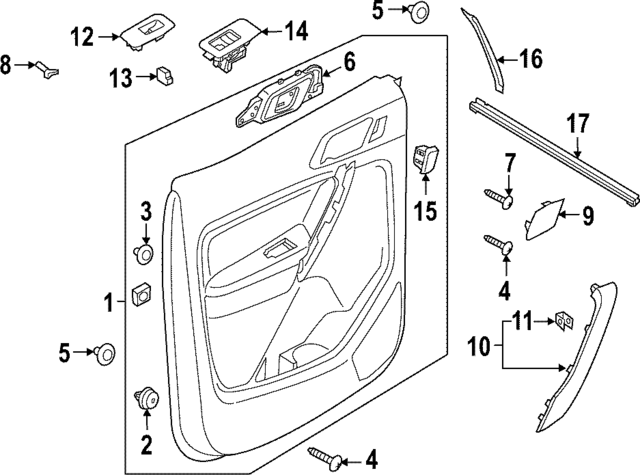 EB3Z2625861A - : Belt Weather-Strip for Ford: Ranger Image