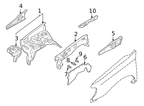 Inner Components for 2002 Nissan Frontier #0