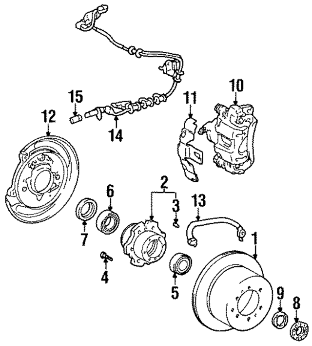 4243160171 - Brakes: Brake Rotor Rear for Toyota: Land Cruiser Image