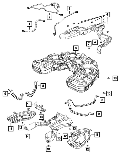 Fuel Tank for 2019 Dodge Durango #0