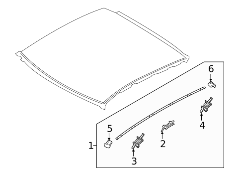 Exterior Trim - Roof for 2021 Hyundai Veloster #1