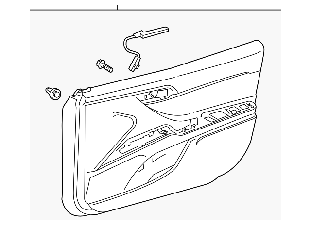 Door Trim Panel - 2019-2023 Toyota Camry (67620-06K51-C0