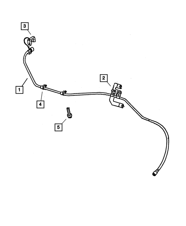 52855748AG - Fuel: Fuel Supply And Vapor Line Bundle for Mopar Image image