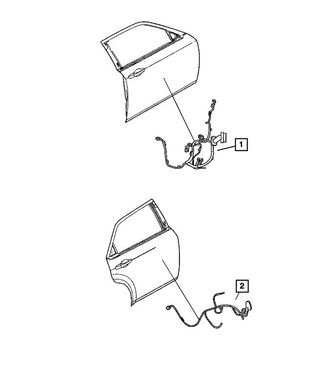68084153AB - Electrical: Front Door Wiring for Mopar Image