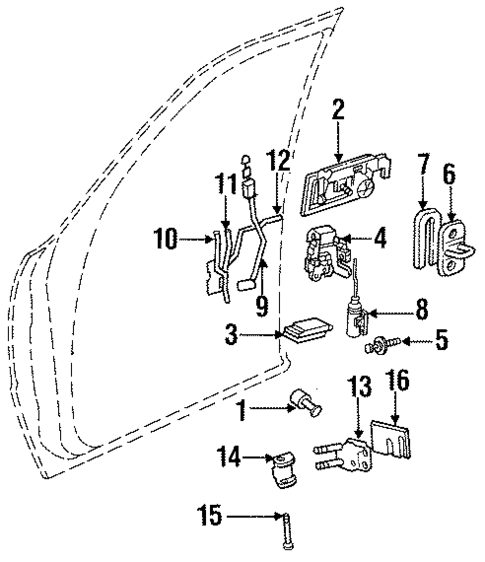 Door for 1990 Chrysler New Yorker #1