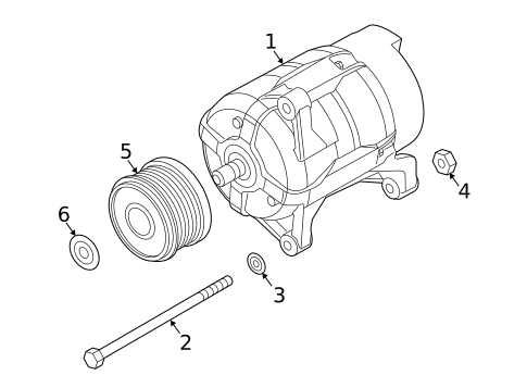 Alternator for 2015 Ram ProMaster 3500 #0