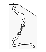 215133JV0A - Cooling System: Inverter Hose for Nissan Image
