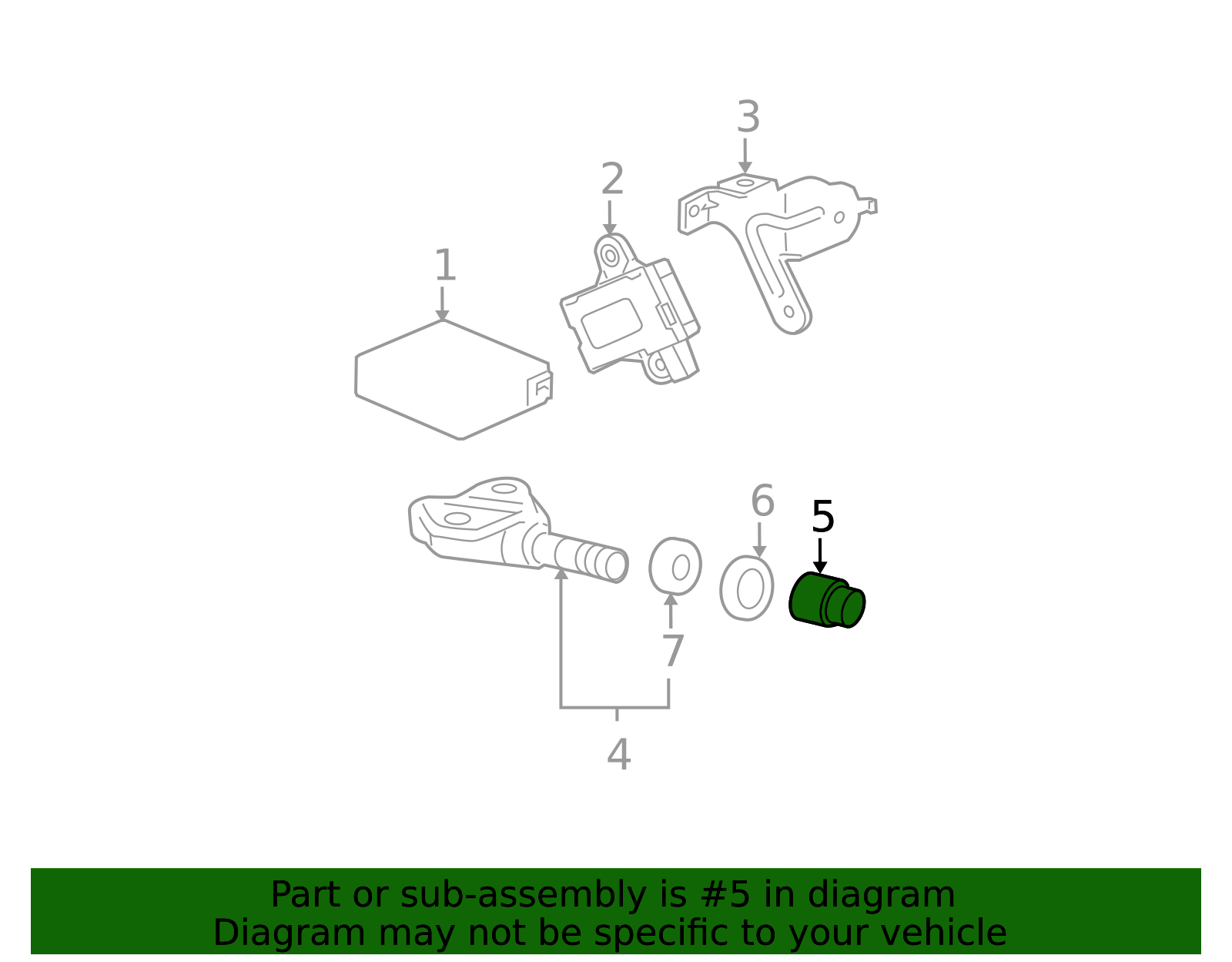 42754-STK-A01 - 2007-2015 Honda - Nut TPMS Valve | Genuine Honda Parts